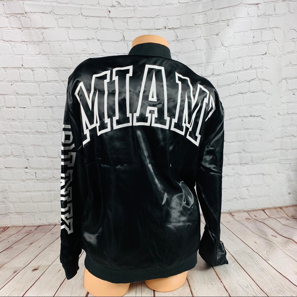VS PINK MIAMI Full Zip collared bomber Jacket - Picture 8 of 8